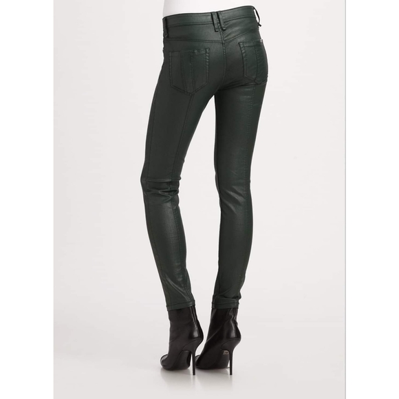 Burberry Brit Westbourne Skinny Ankle Coated Jeans in Oregano - Picture 3 of 4